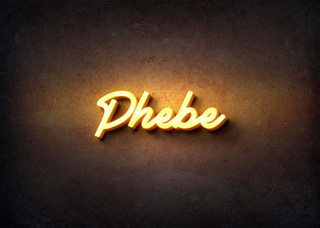 Free photo of Glow Name Profile Picture for Phebe