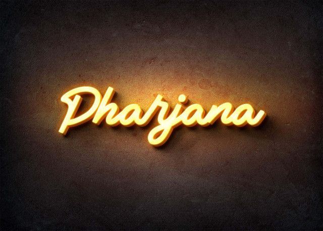 Free photo of Glow Name Profile Picture for Pharjana