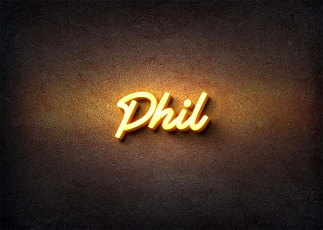Free photo of Glow Name Profile Picture for Phil