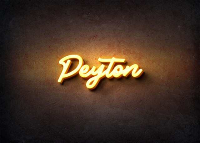 Free photo of Glow Name Profile Picture for Peyton