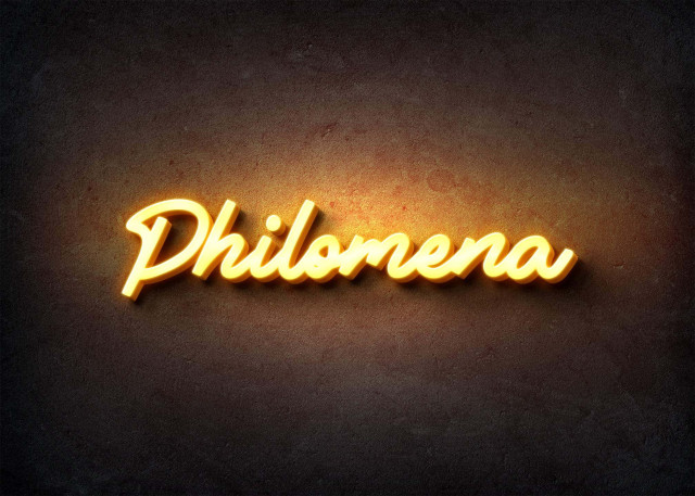 Free photo of Glow Name Profile Picture for Philomena