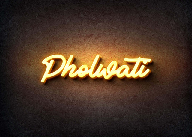 Free photo of Glow Name Profile Picture for Pholwati
