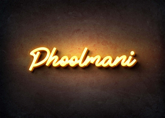 Free photo of Glow Name Profile Picture for Phoolmani