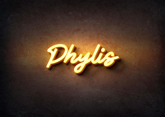 Free photo of Glow Name Profile Picture for Phylis