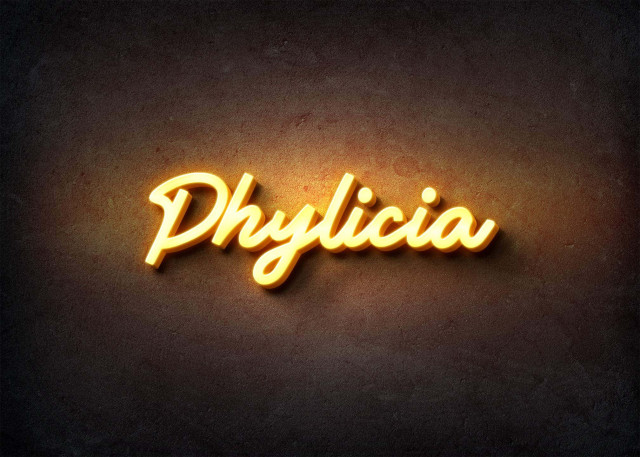 Free photo of Glow Name Profile Picture for Phylicia