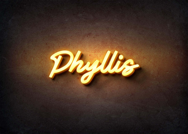 Free photo of Glow Name Profile Picture for Phyllis
