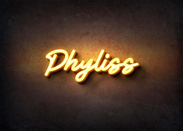 Free photo of Glow Name Profile Picture for Phyliss