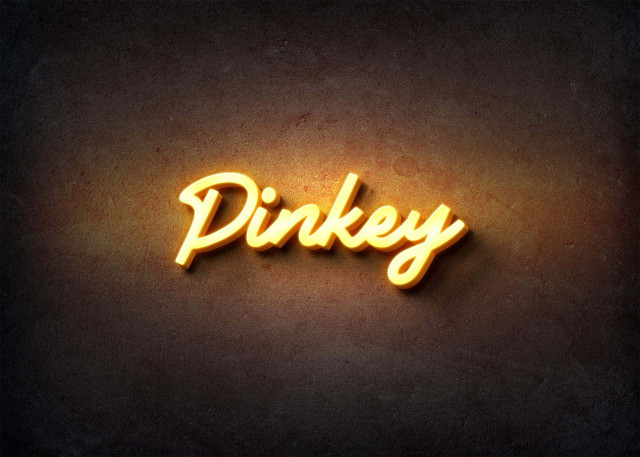 Free photo of Glow Name Profile Picture for Pinkey