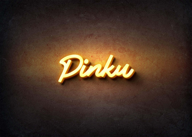 Free photo of Glow Name Profile Picture for Pinku