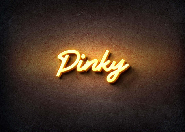Free photo of Glow Name Profile Picture for Pinky