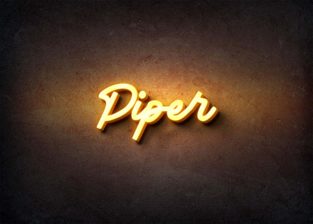 Free photo of Glow Name Profile Picture for Piper