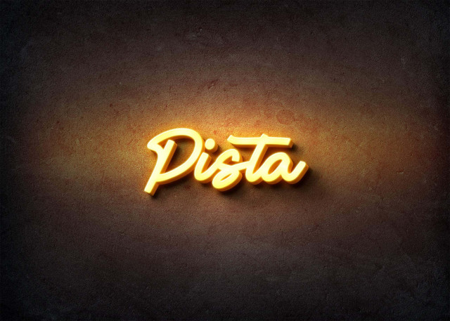 Free photo of Glow Name Profile Picture for Pista