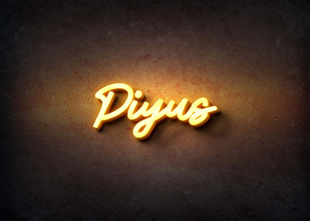 Free photo of Glow Name Profile Picture for Piyus