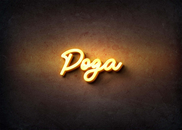 Free photo of Glow Name Profile Picture for Poga