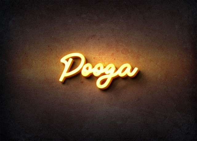 Free photo of Glow Name Profile Picture for Pooga