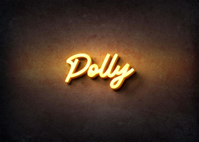 Free photo of Glow Name Profile Picture for Polly