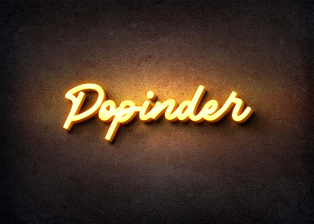 Free photo of Glow Name Profile Picture for Popinder