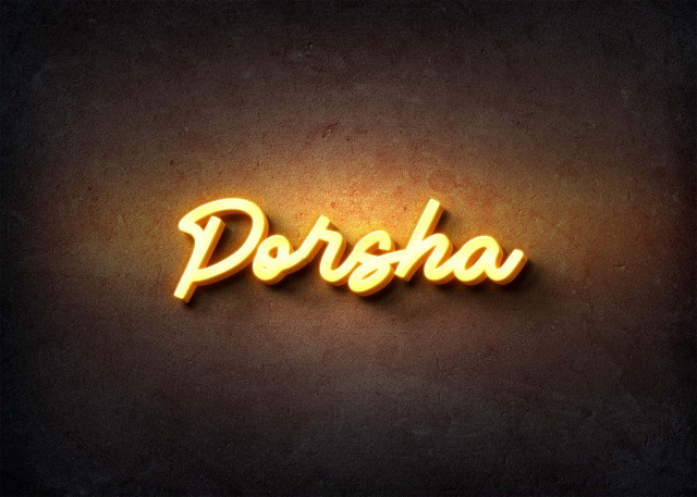 Free photo of Glow Name Profile Picture for Porsha