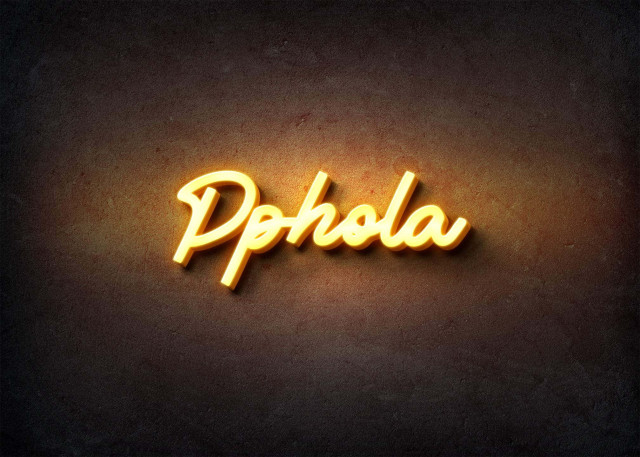 Free photo of Glow Name Profile Picture for Pphola