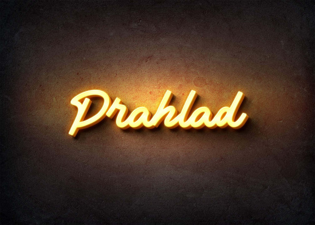 Free photo of Glow Name Profile Picture for Prahlad