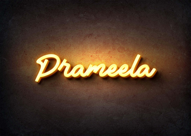 Free photo of Glow Name Profile Picture for Prameela