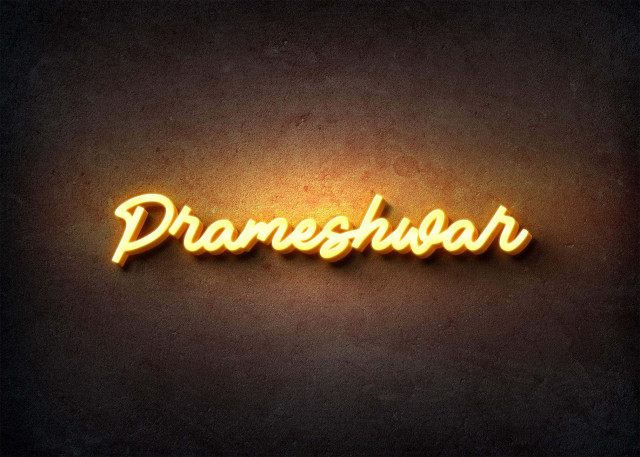 Free photo of Glow Name Profile Picture for Prameshwar