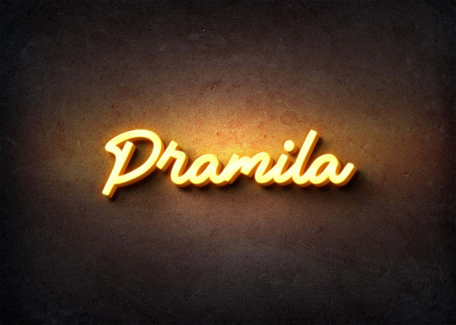 Free photo of Glow Name Profile Picture for Pramila