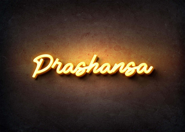 Free photo of Glow Name Profile Picture for Prashansa