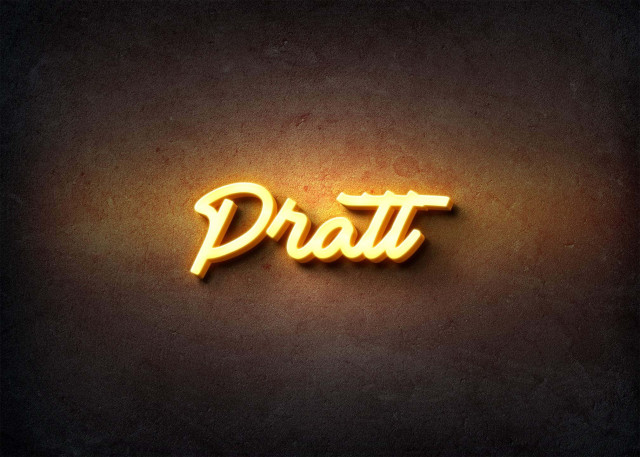 Free photo of Glow Name Profile Picture for Pratt