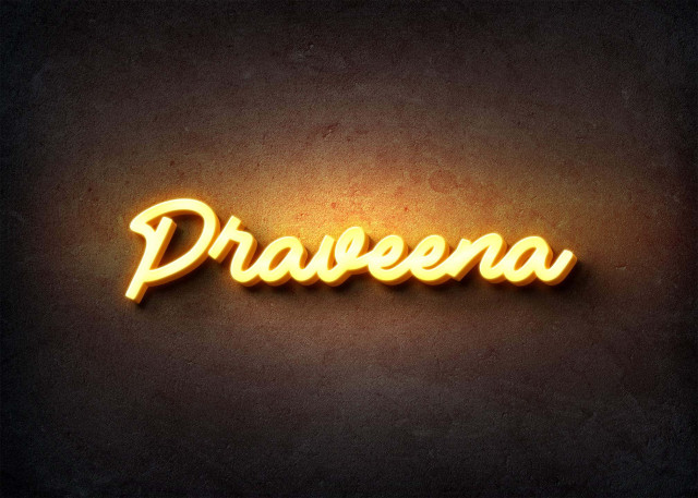 Free photo of Glow Name Profile Picture for Praveena