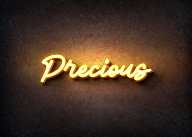 Free photo of Glow Name Profile Picture for Precious