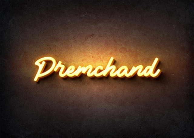 Free photo of Glow Name Profile Picture for Premchand