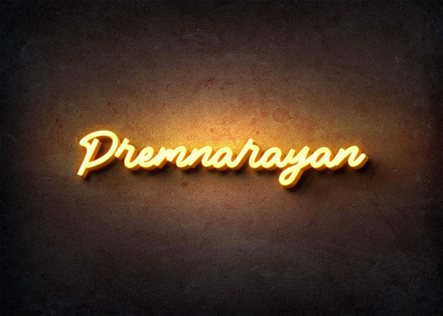 Free photo of Glow Name Profile Picture for Premnarayan