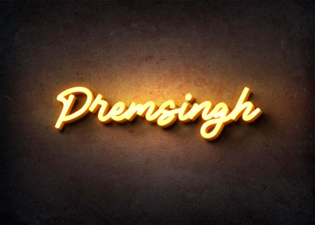 Free photo of Glow Name Profile Picture for Premsingh