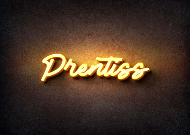 Free photo of Glow Name Profile Picture for Prentiss