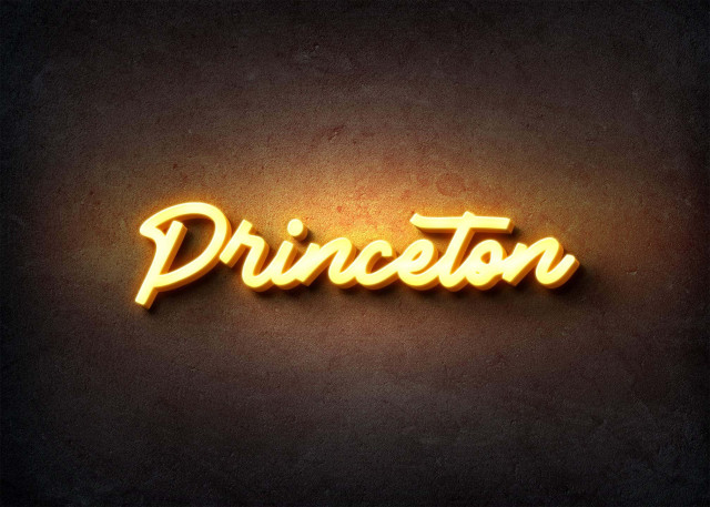 Free photo of Glow Name Profile Picture for Princeton