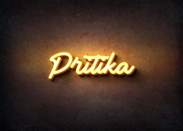 Free photo of Glow Name Profile Picture for Pritika