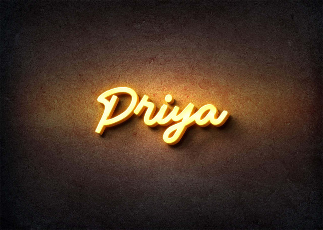 Free photo of Glow Name Profile Picture for Priya