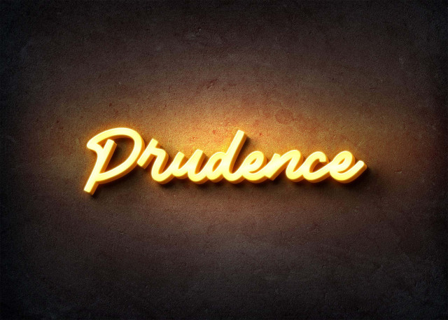 Free photo of Glow Name Profile Picture for Prudence