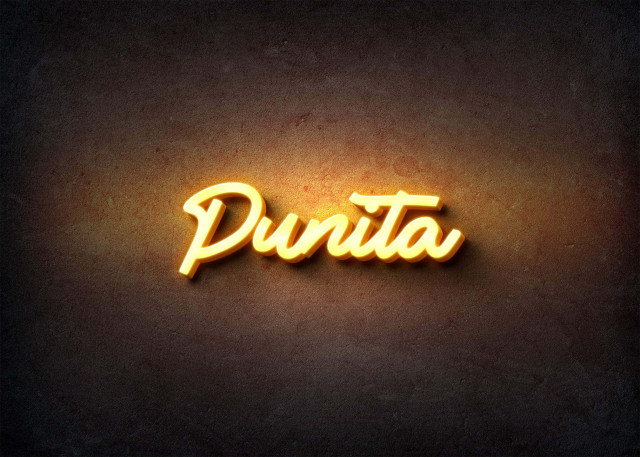 Free photo of Glow Name Profile Picture for Punita