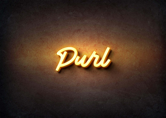 Free photo of Glow Name Profile Picture for Purl