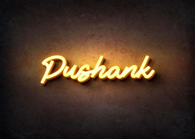 Free photo of Glow Name Profile Picture for Pushank