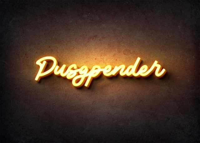 Free photo of Glow Name Profile Picture for Pusgpender