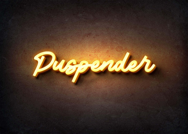 Free photo of Glow Name Profile Picture for Puspender