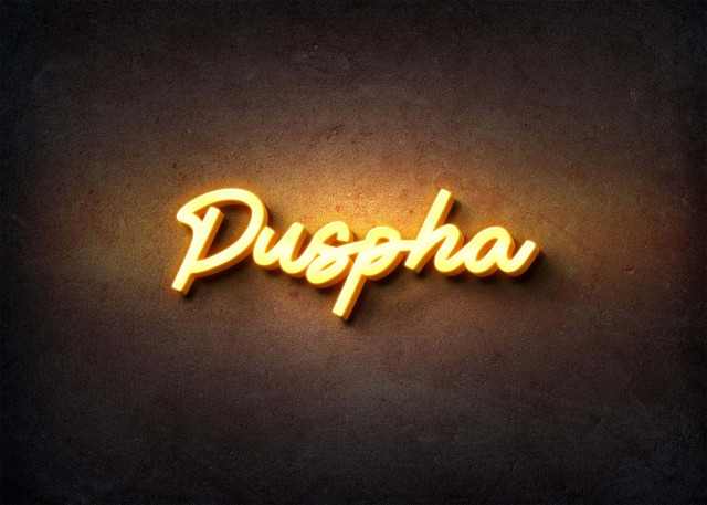Free photo of Glow Name Profile Picture for Puspha