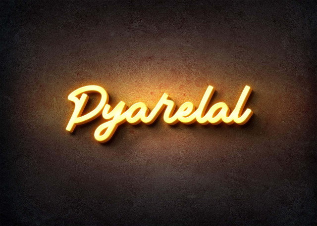 Free photo of Glow Name Profile Picture for Pyarelal