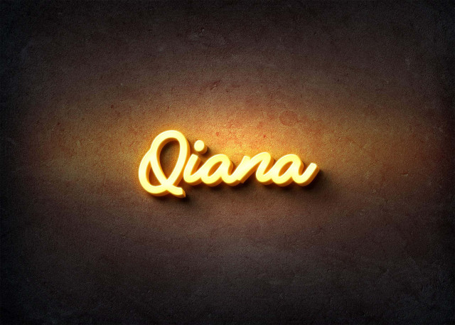 Free photo of Glow Name Profile Picture for Qiana