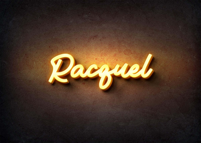 Free photo of Glow Name Profile Picture for Racquel