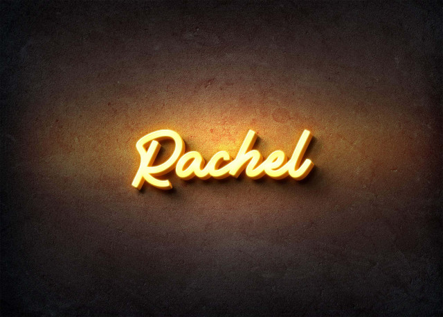 Free photo of Glow Name Profile Picture for Rachel