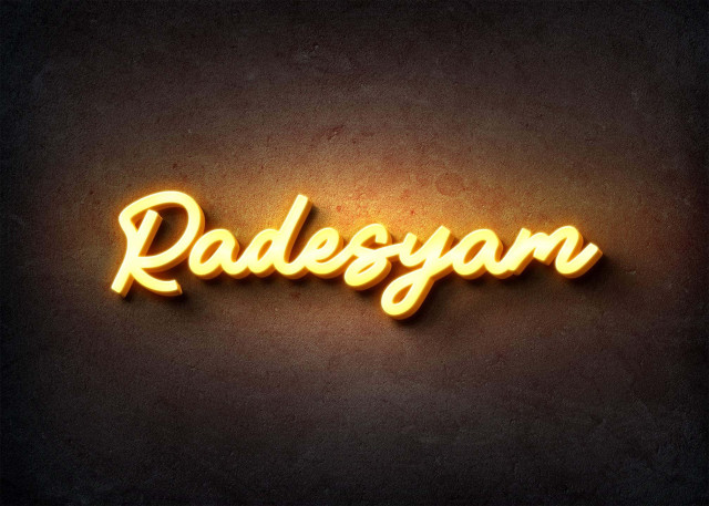 Free photo of Glow Name Profile Picture for Radesyam